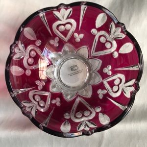 Studio crystal by studio silversmiths Queen Elizabeth collection